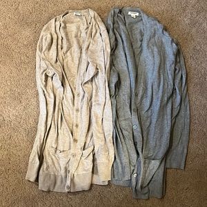 Set of 2 long cardigans